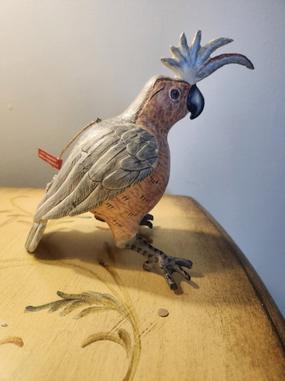 David DeCamp Cockatoo Figurine Vintage 1990's  Parrot